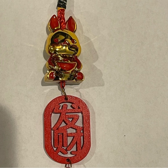 Feng Shui Lunar New Year Charm Bundle – Snake, Rabbit, Coin, Jade, Pouch - Picture 9 of 12